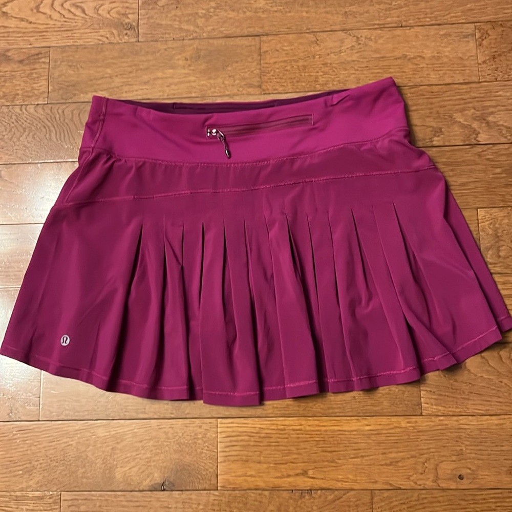 ❤️LULULEMON CIRCUIT BREAKER SKIRT/SKORT*TALL-DEEP FUSCHIA-8❤️